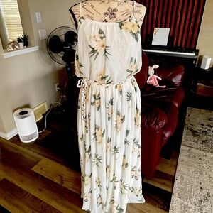 Streetwear Society Maxi Haltered Floral Design Dress Size XL